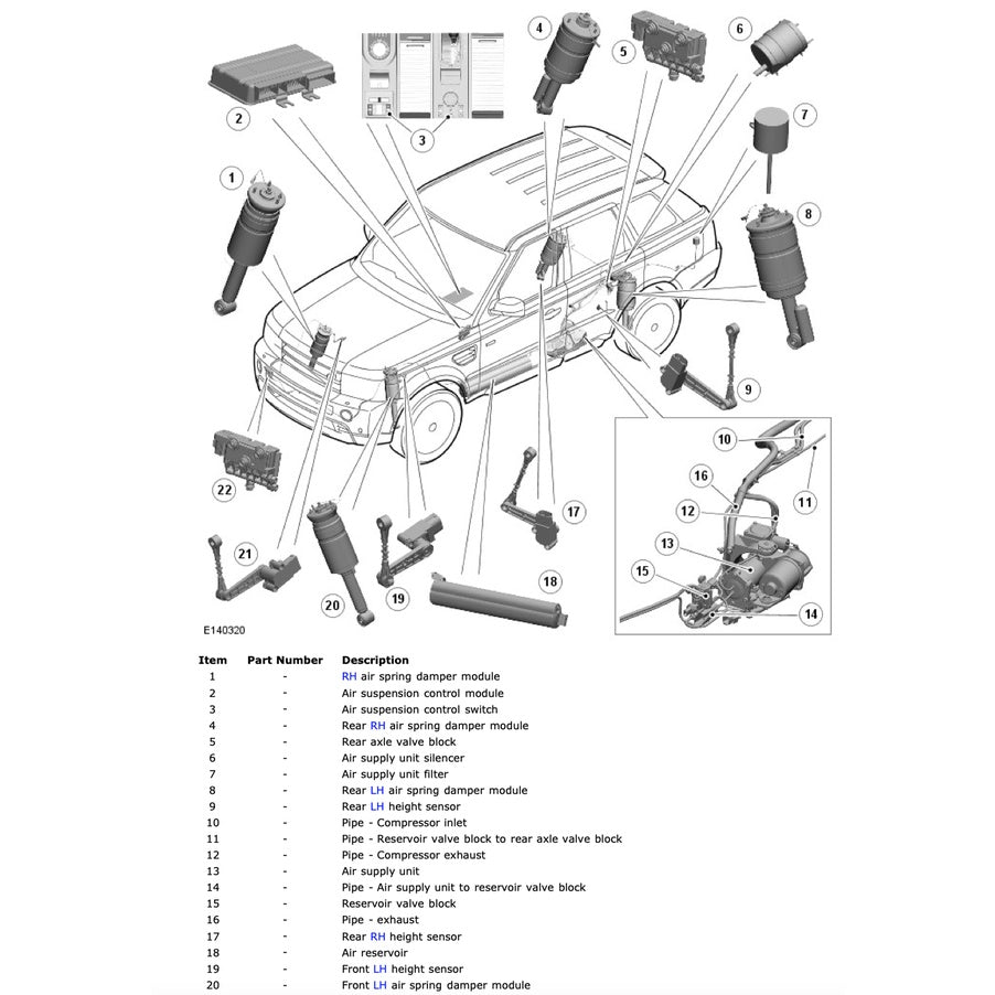 RANGE ROVER SPORT L320 (2006-2013) SERVICE WORKSHOP MANUAL