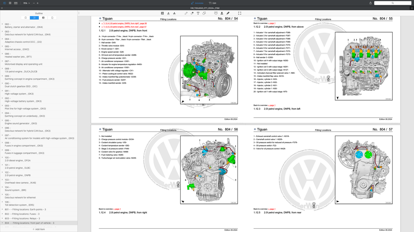 VW TIGUAN III CT1 (2024+) SERVICE WORKSHOP MANUAL