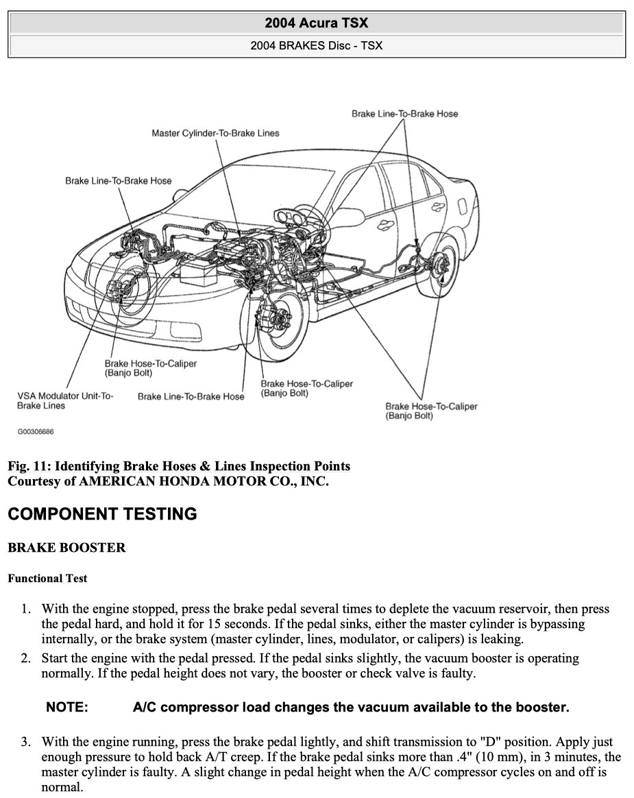 ACURA TSX CL9 (2004-2009) SERVICE WORKSHOP MANUAL