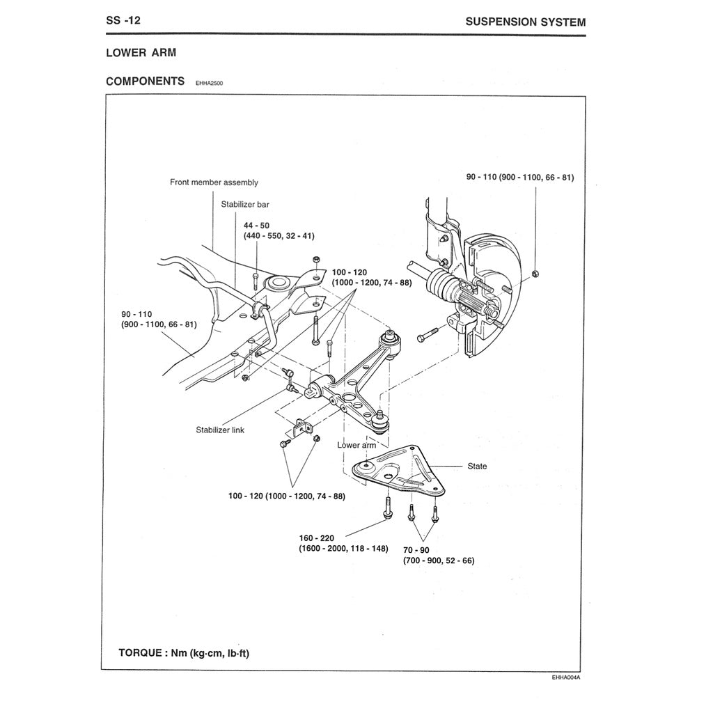 HYUNDAI TRAJET (1999-2008) SERVICE WORKSHOP MANUAL