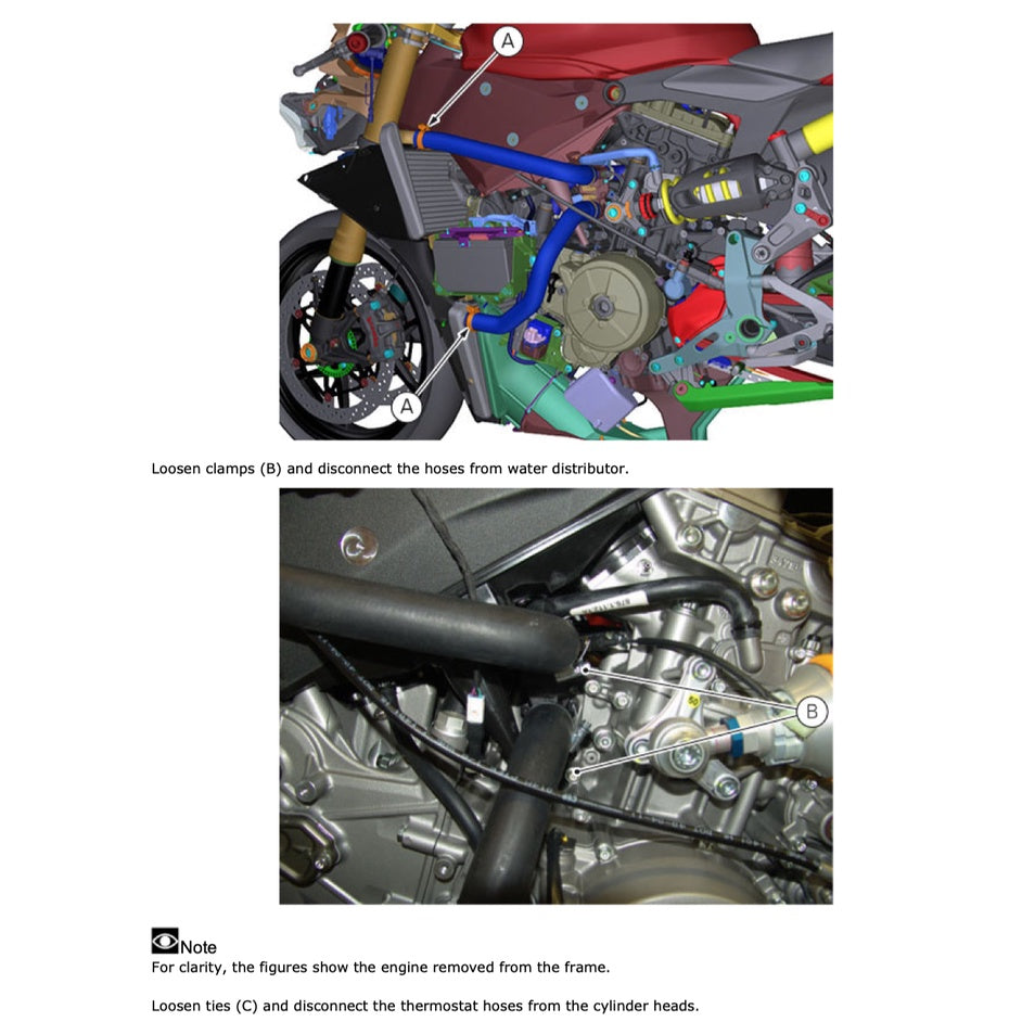 DUCATI PANIGALE 1299S (2015-2018) SERVICE WORKSHOP MANUAL + PARTS CATALOGUE + OWNER's MANUAL
