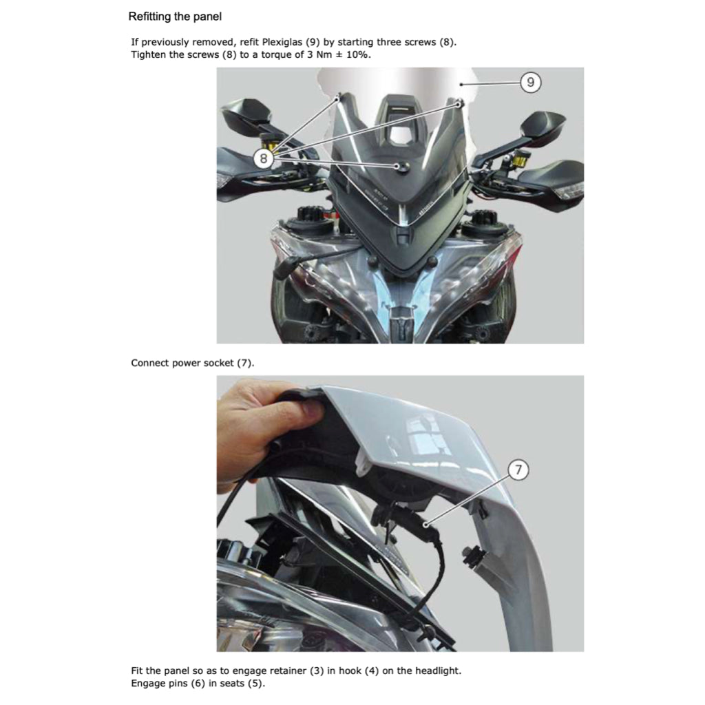DUCATI MULTISTRADA 1200 ENDURO E4 (2016-2019) SERVICE WORKSHOP MANUAL + PARTS CATALOGUE + OWNER'S MANUAL