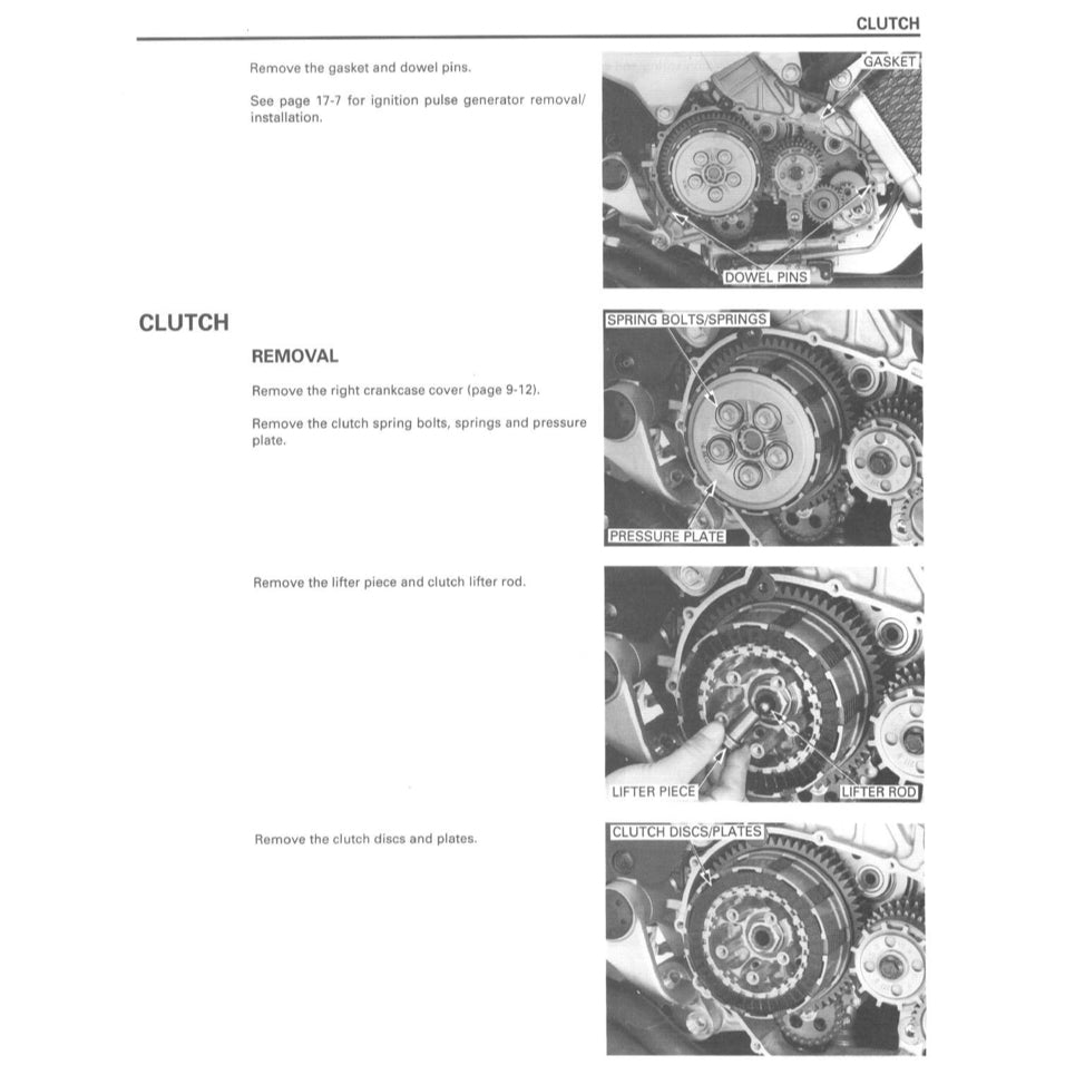 HONDA VFR800 Fi INTERCEPTOR (1997-2001) SERVICE WORKSHOP MANUAL + OWNER'S MANUAL