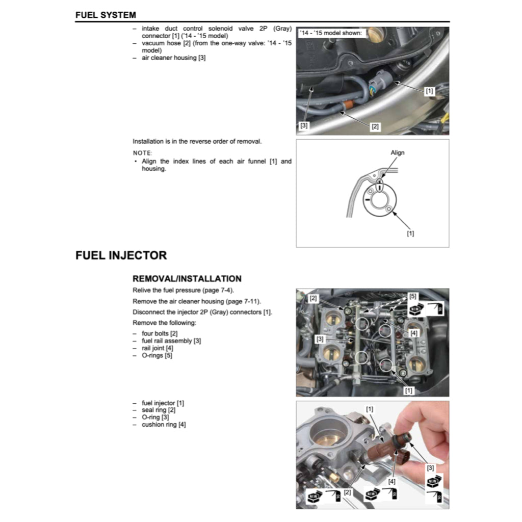 HONDA VFR800 F INTERCEPTOR (2014-2022) SERVICE WORKSHOP MANUAL + OWNER'S MANUAL