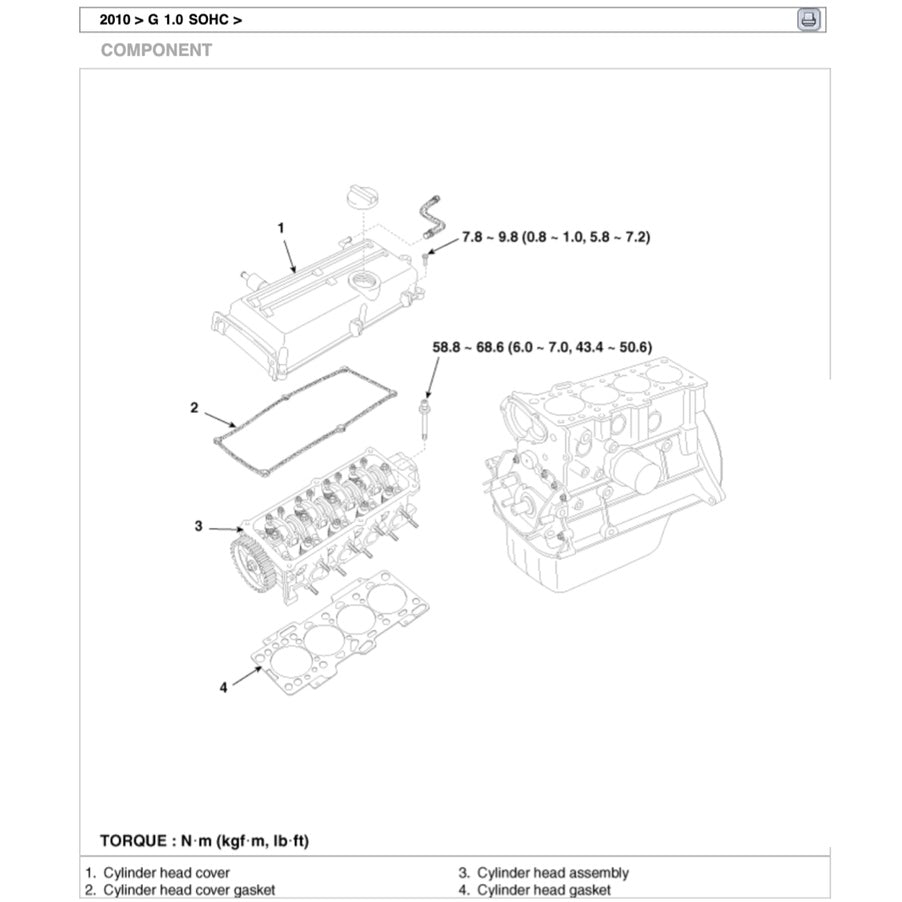 INOKOM / HYUNDAI ATOS PRIME (2003-2014) SERVICE WORKSHOP MANUAL