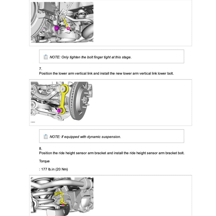 FORD MUSTANG S550 (2015-2023) SERVICE WORKSHOP MANUAL