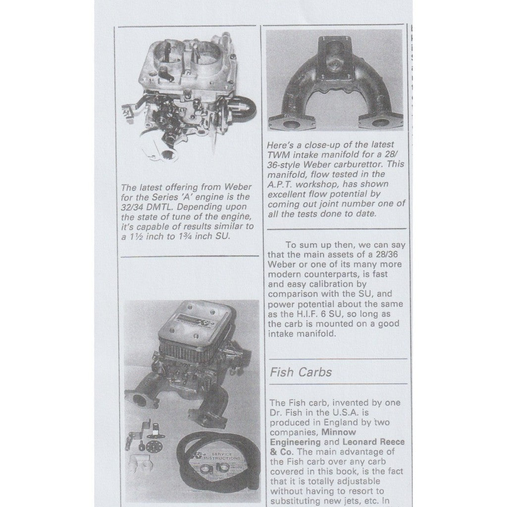 [CLASSIC] TUNING BL'S A-SERIES ENGINES, D.VIZARD 1989 BOOK MINI COOPER /AUSTIN /MORRIS