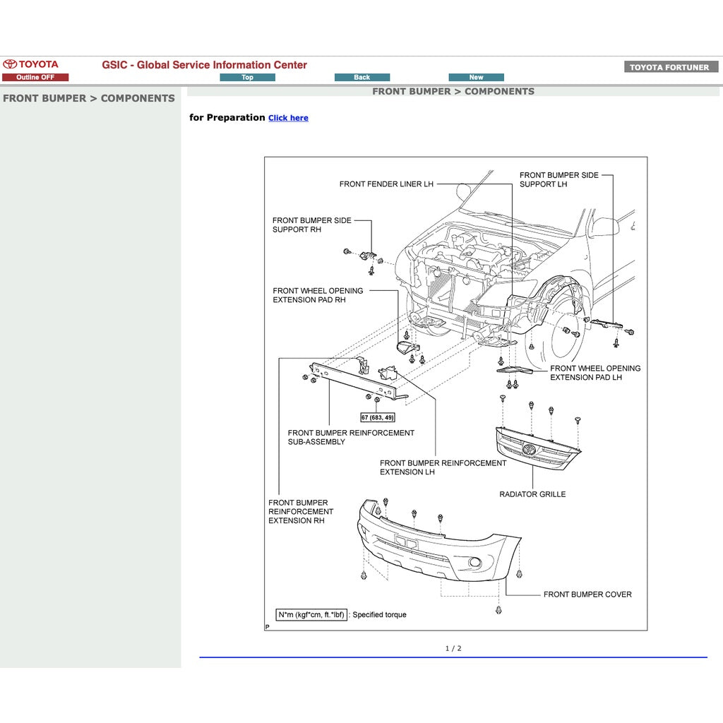 TOYOTA FORTUNER AN150/ AN160 (2015-2022) SERVICE WORKSHOP MANUAL