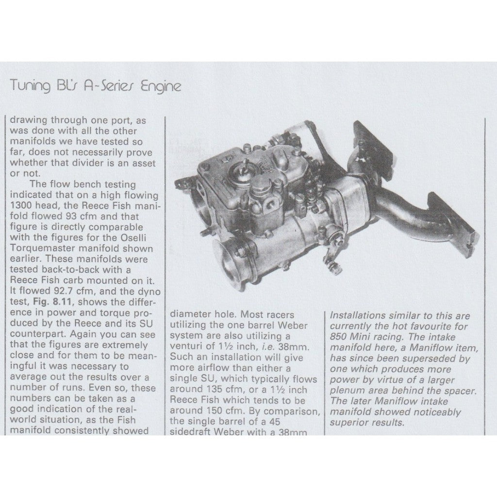 [CLASSIC] TUNING BL'S A-SERIES ENGINES, D.VIZARD 1989 BOOK MINI COOPER /AUSTIN /MORRIS