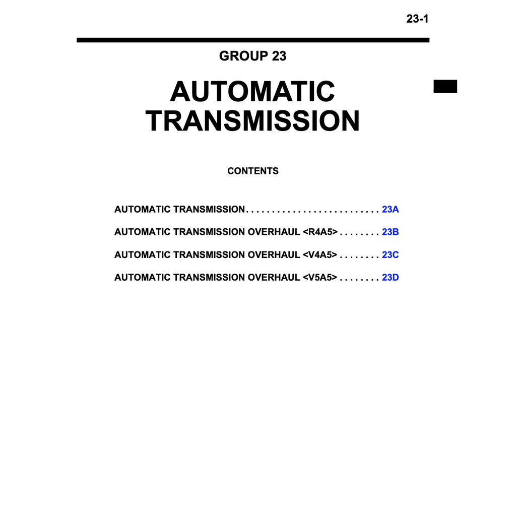 TRITON MITSUBISHI TRITON L200 KA/KB (2006-2015) SERVICE WORKSHOP MANUAL