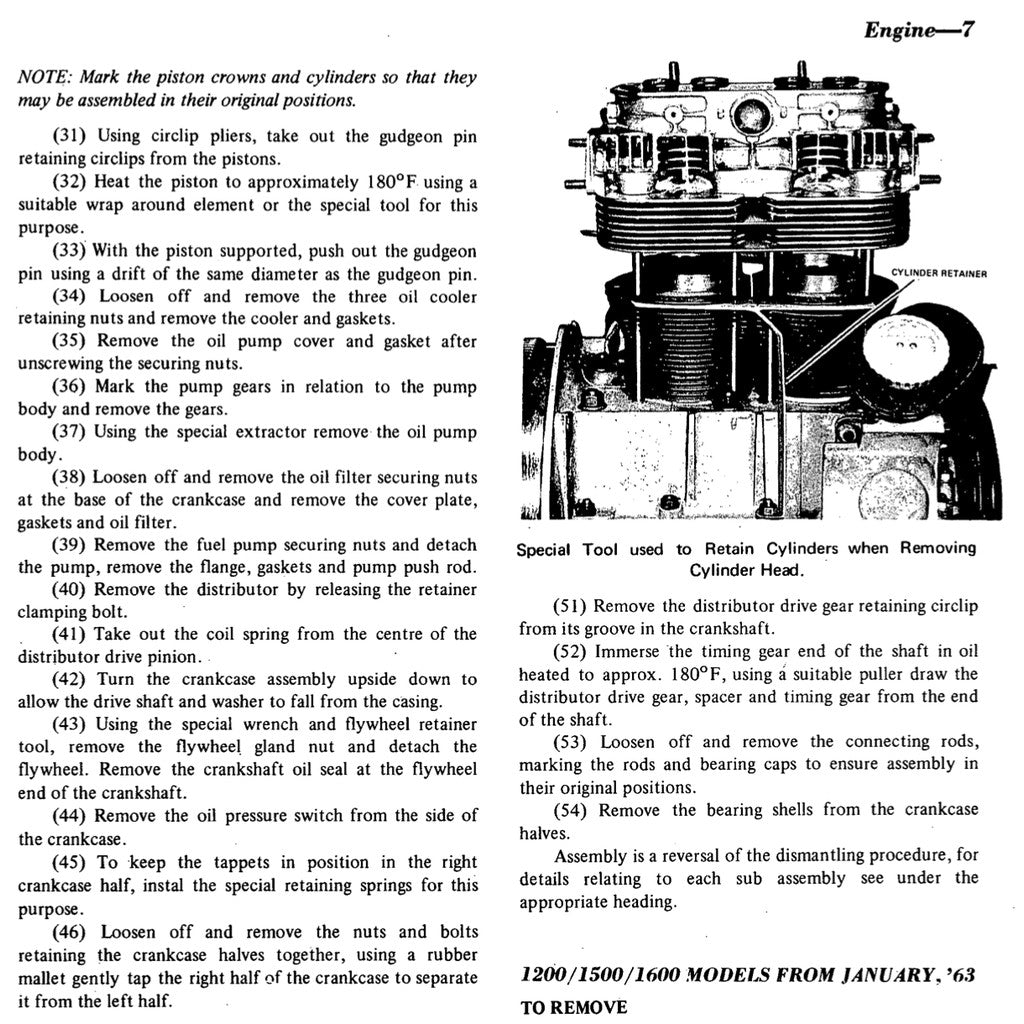 [CLASSIC] VW TRANSPORTER T2 (T1) 1200-1600 SERIES (1950-1967) SERVICE WORKSHOP MANUAL