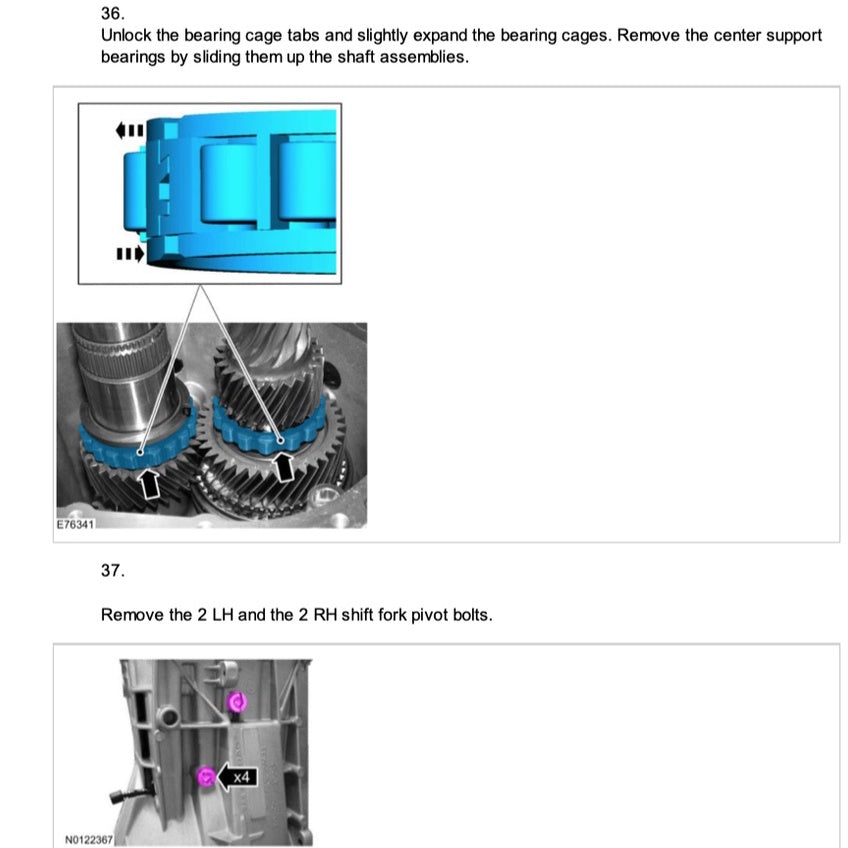 FORD MUSTANG S550 (2015-2023) SERVICE WORKSHOP MANUAL
