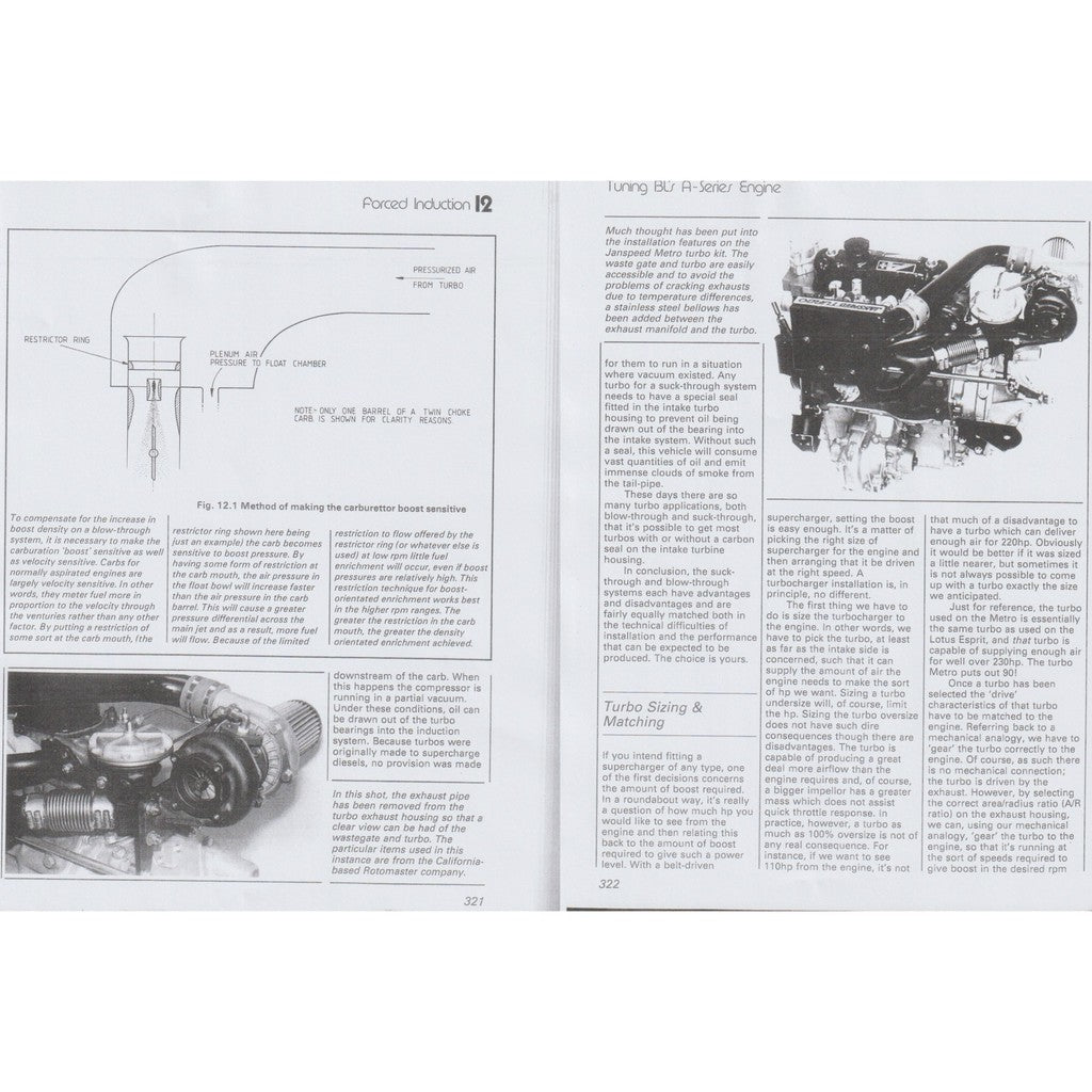 [CLASSIC] TUNING BL'S A-SERIES ENGINES, D.VIZARD 1989 BOOK MINI COOPER /AUSTIN /MORRIS