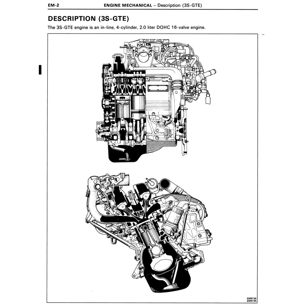TOYOTA MR-2 SW20  (1989-1999) SERVICE WORKSHOP MANUAL