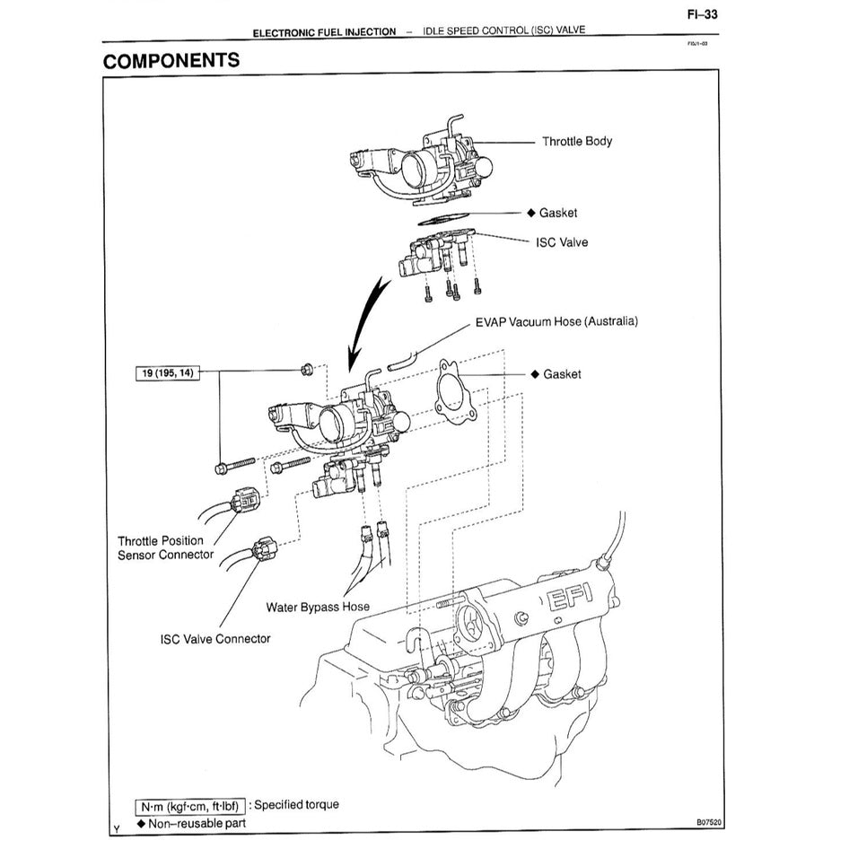 TOYOTA ENGINE 7K  &  7K-E (EFI) SERVICE REPAIR WORKSHOP MANUAL - TOYOTA LITEACE TOWNACE UNSER KIJANG