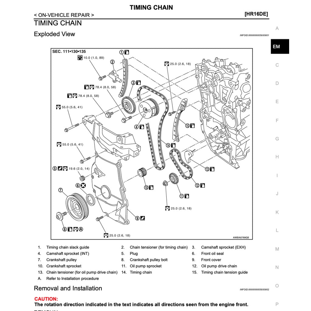 NISSAN LATIO C11 1.6L/1.8L (2007-2015) SERVICE WORKSHOP MANUAL