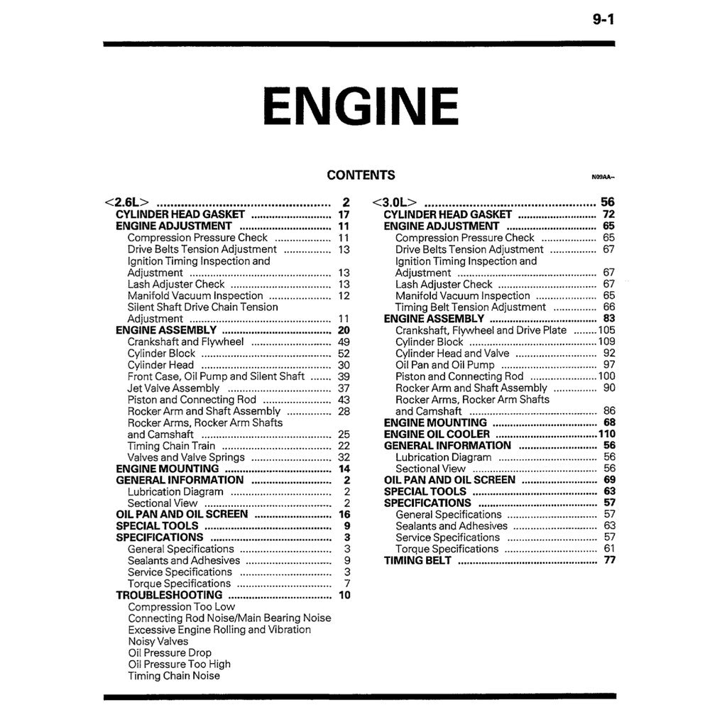MITSUBISHI PAJERO L040 (1982-1991) SERVICE WORKSHOP MANUAL
