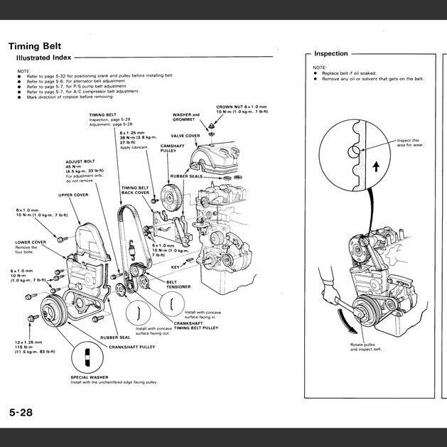HONDA CIVIC & CRX 4  ED/EE/EF/SH (1988-1991) SERVICE WORKSHOP MANUAL