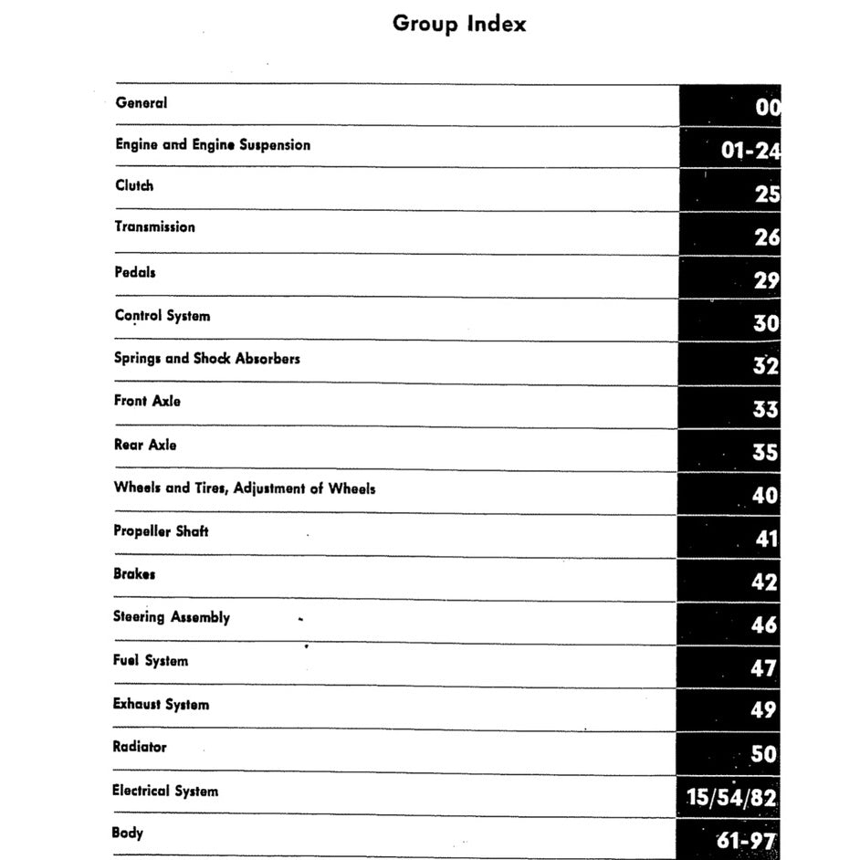 MERCEDES BENZ W120 W121 "PONTON" (1953-1963) SERVICE WORKSHOP MANUAL