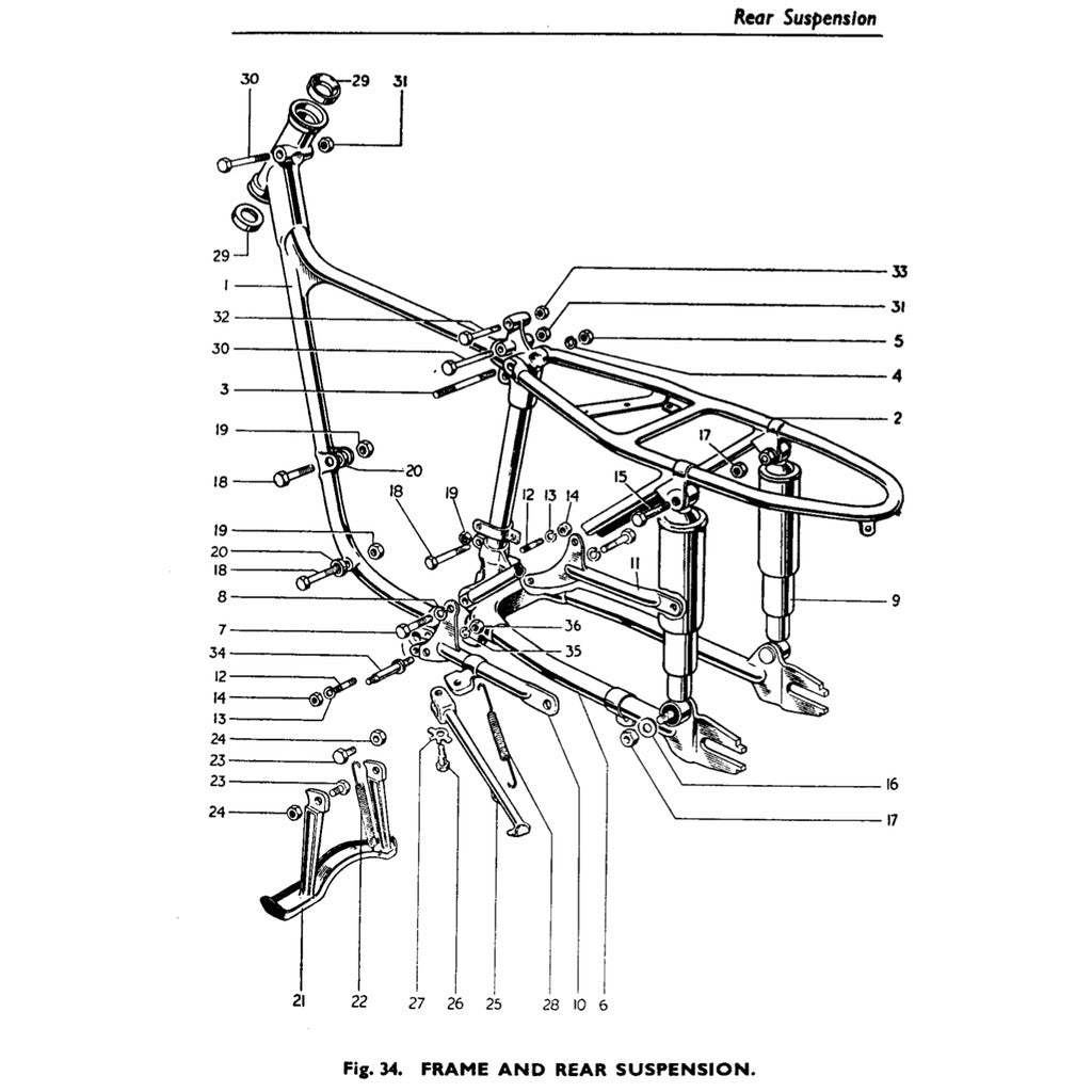 TRIUMPH TIGER CUB T15-T20S WORKSHOP INSTRUCTIONS MANUAL + PARTS CATALOGUE