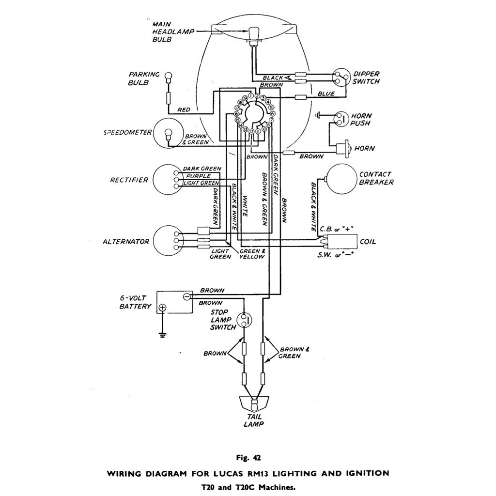 TRIUMPH TIGER CUB T15-T20S WORKSHOP INSTRUCTIONS MANUAL + PARTS CATALOGUE