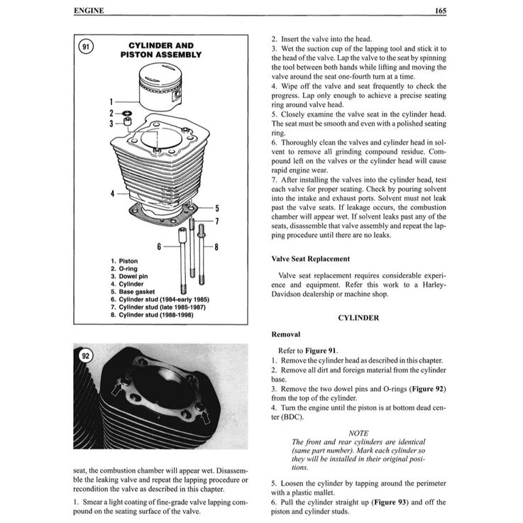 HARLEY-DAVIDSON FLH/FLT/FX (1984-1998) SERVICE WORKSHOP MANUAL - CLYMER
