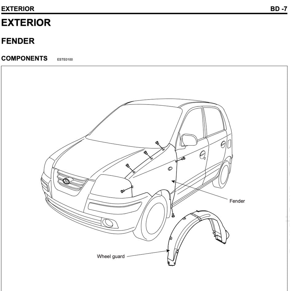 INOKOM / HYUNDAI ATOS PRIME (2003-2014) SERVICE WORKSHOP MANUAL