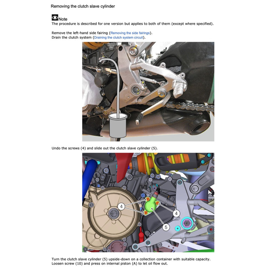 DUCATI PANIGALE 1299S (2015-2018) SERVICE WORKSHOP MANUAL + PARTS CATALOGUE + OWNER's MANUAL