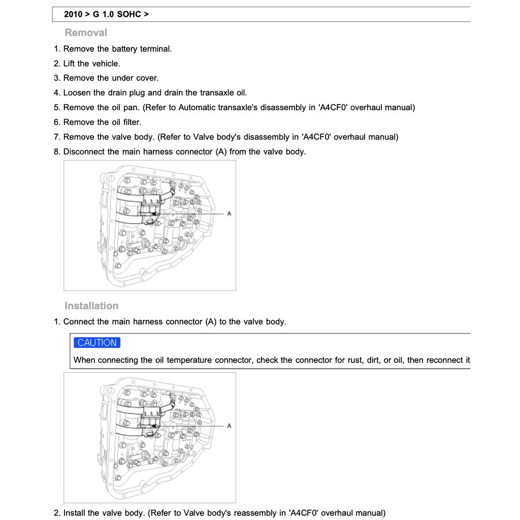 KIA PICANTO SA NAZA SURIA (2004-2011) SERVICE WORKSHOP MANUAL