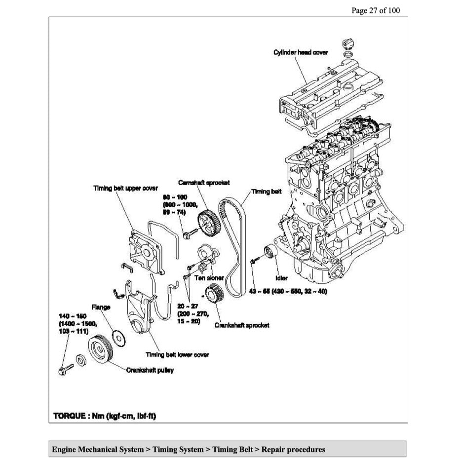 HYUNDAI ACCENT LC (1999-2005) SERVICE WORKSHOP MANUAL