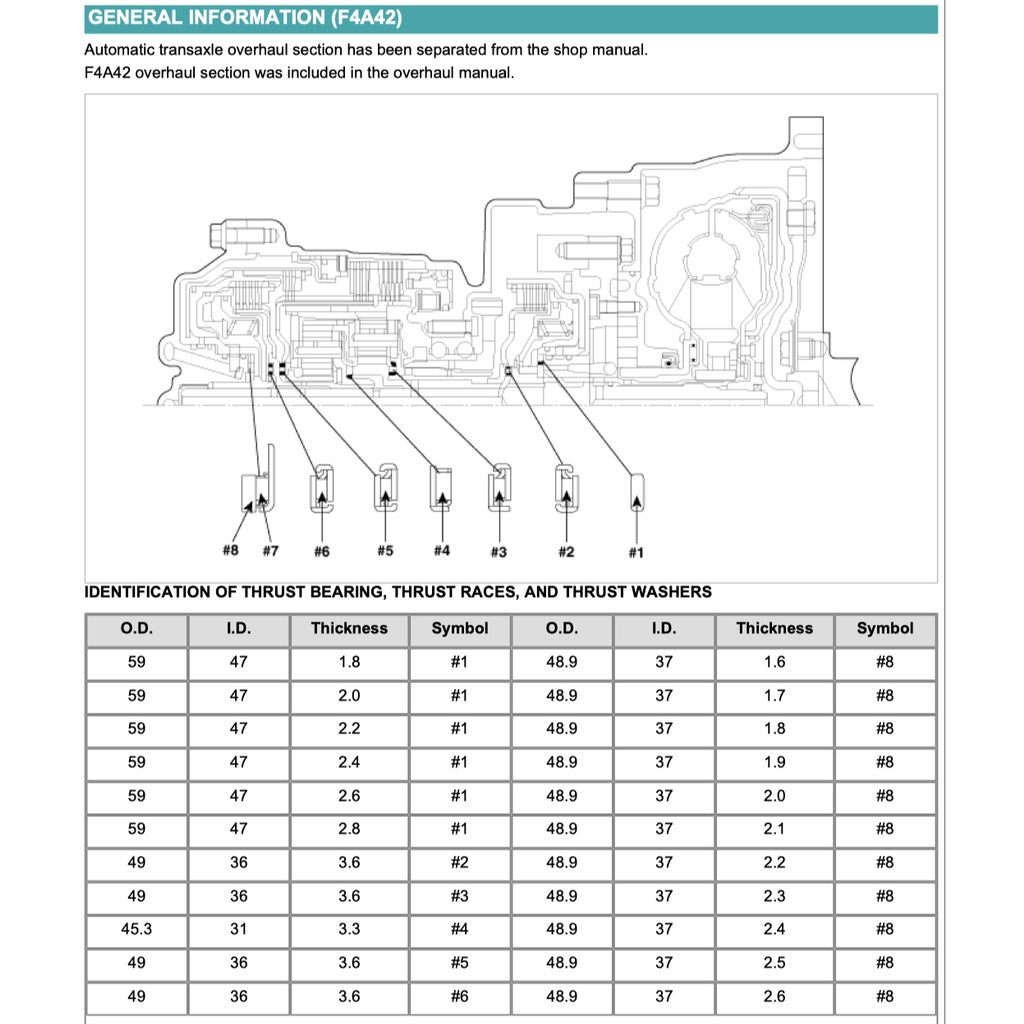 HYUNDAI ELANTRA XD (2001-2006) SERVICE WORKSHOP MANUAL