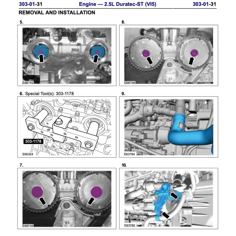 FORD FOCUS ST MK2 C307 (2005-2010) SERVICE WORKSHOP MANUAL