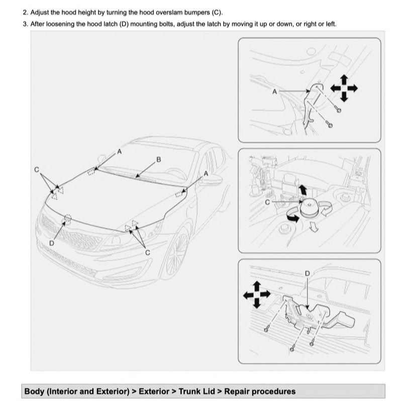 KIA OPTIMA K5 TF (2010-2015) SERVICE WORKSHOP MANUAL