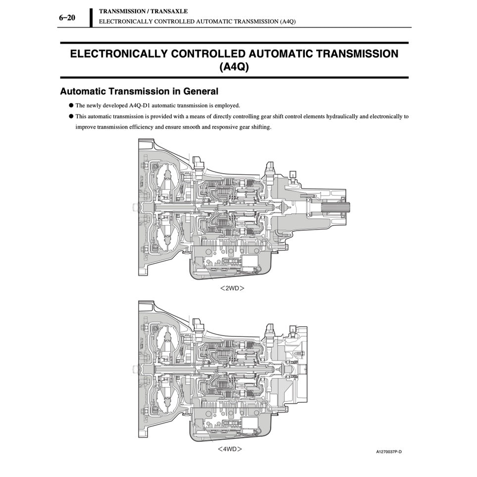 DAIHATSU TERIOS J200/F700 (2006-2018) SERVICE WORKSHOP MANUAL