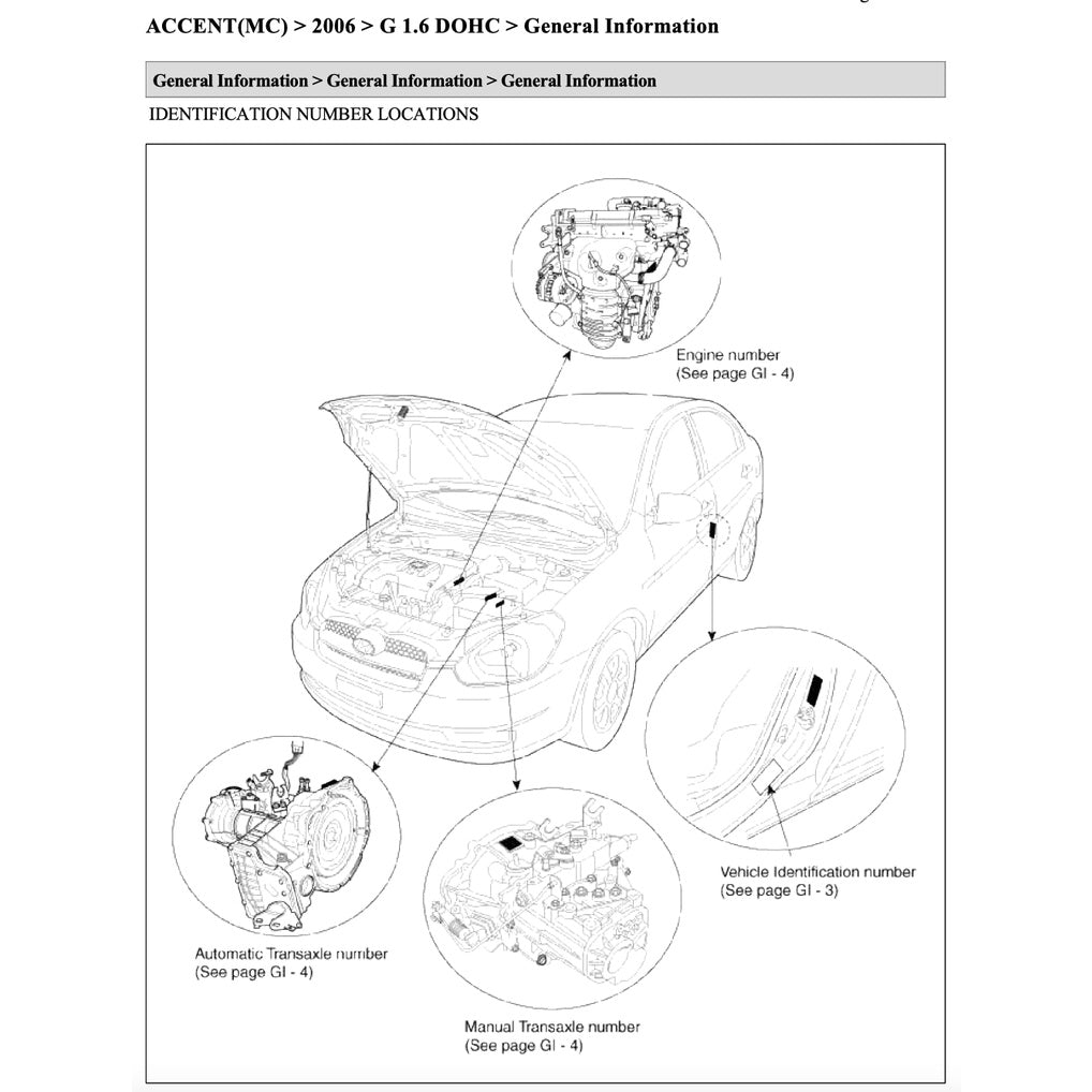 HYUNDAI ACCENT MC (2006-2011) SERVICE WORKSHOP MANUAL