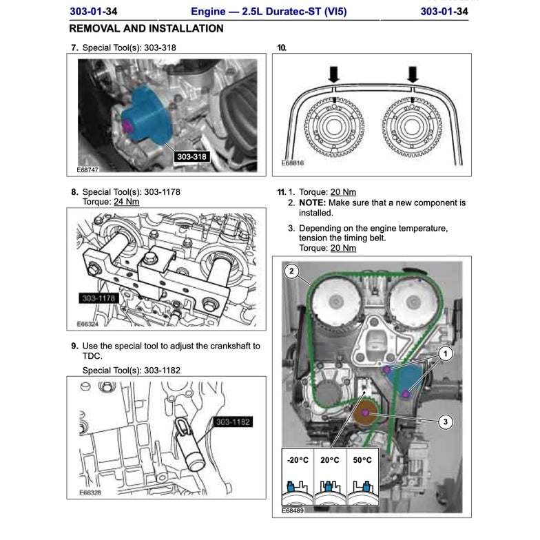 FORD FOCUS ST MK2 C307 (2005-2010) SERVICE WORKSHOP MANUAL