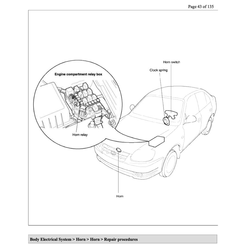 HYUNDAI ACCENT LC (1999-2005) SERVICE WORKSHOP MANUAL