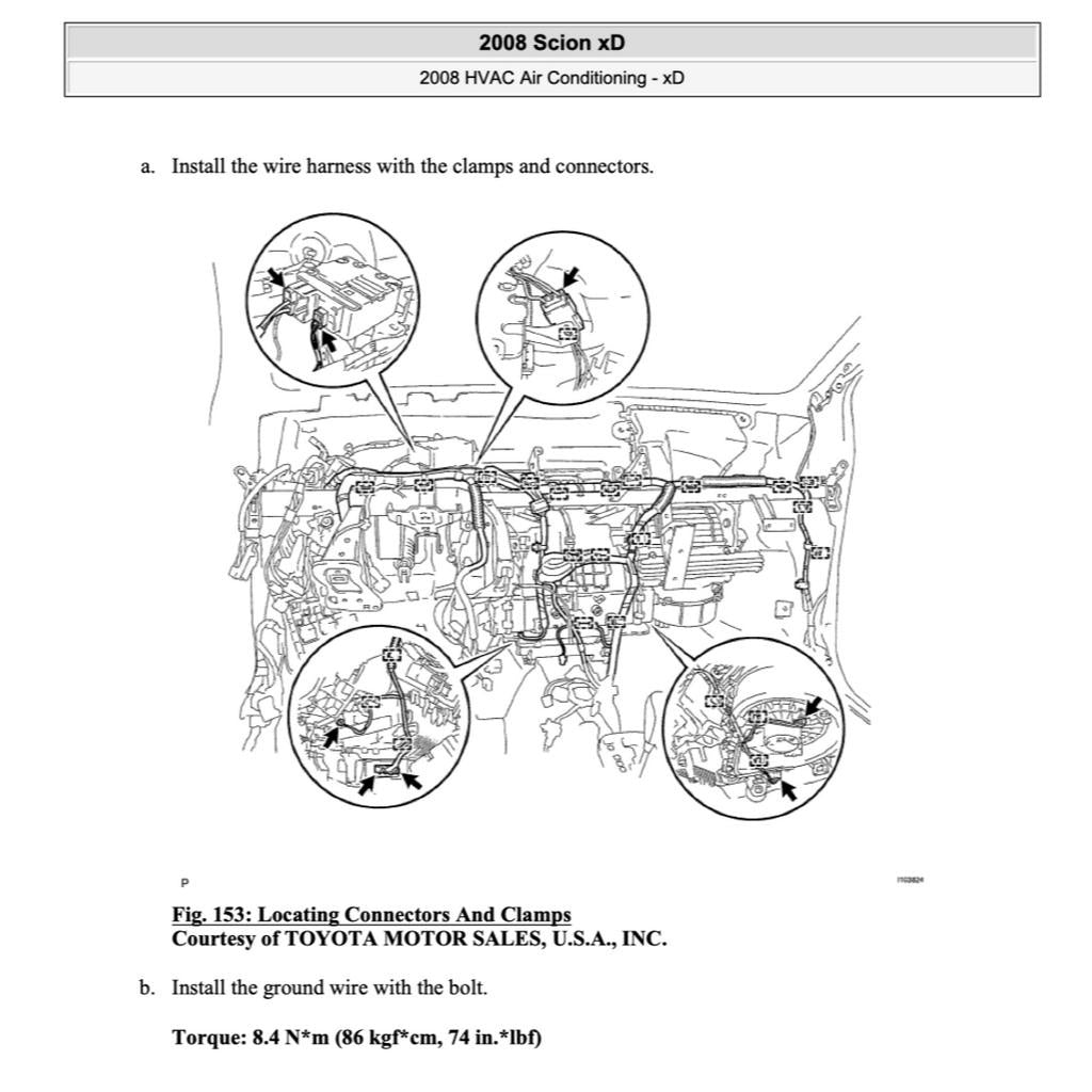 TOYOTA IST SCION XD ZSP110 (2008-2016) SERVICE WORKSHOP MANUAL