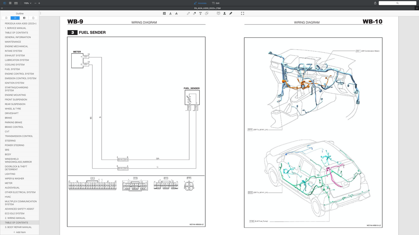 DAIHATSU AYLA A350 (2023+) SERVICE WORKSHOP MANUAL