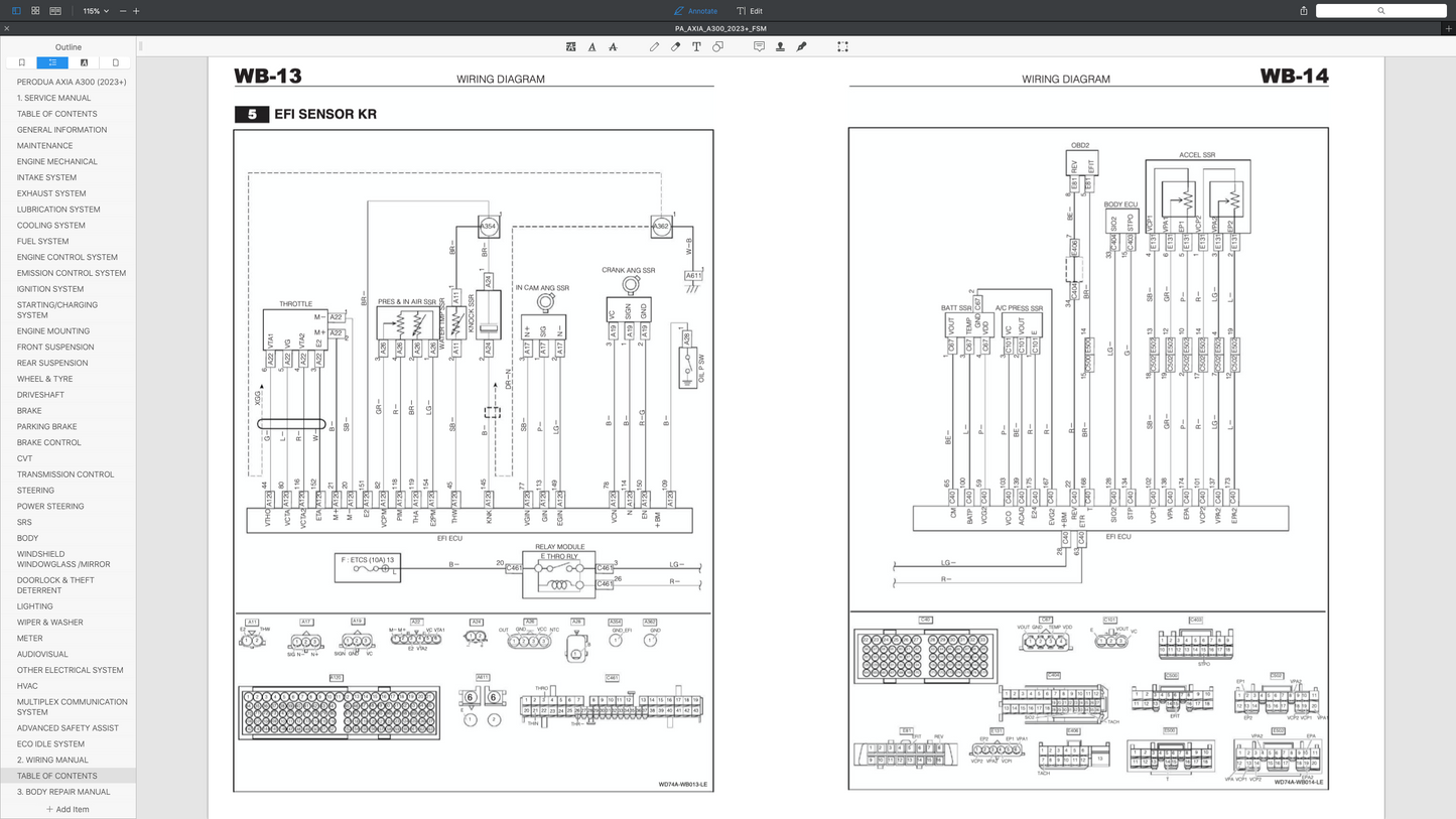 DAIHATSU AYLA A350 (2023+) SERVICE WORKSHOP MANUAL