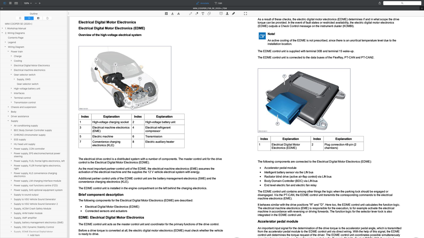 MINI COOPER SE EV (2020+) SERVICE WORKSHOP MANUAL