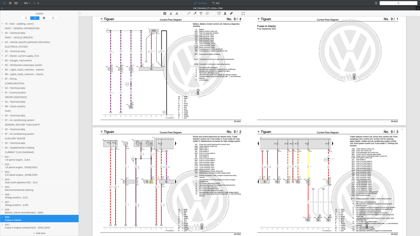 VW TIGUAN III CT1 (2024+) SERVICE WORKSHOP MANUAL