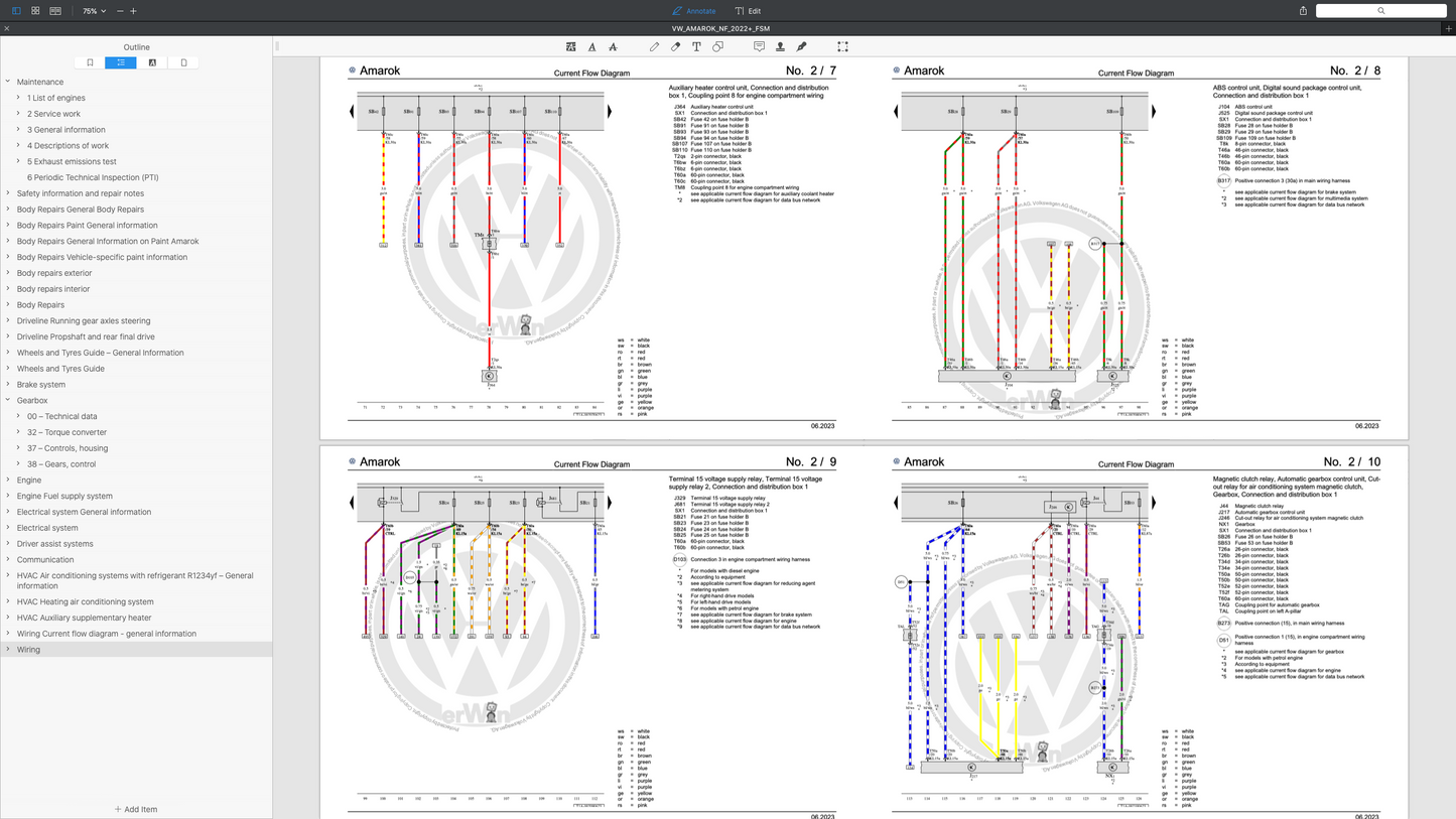 VW AMAROK T1 (2022+) SERVICE WORKSHOP MANUAL