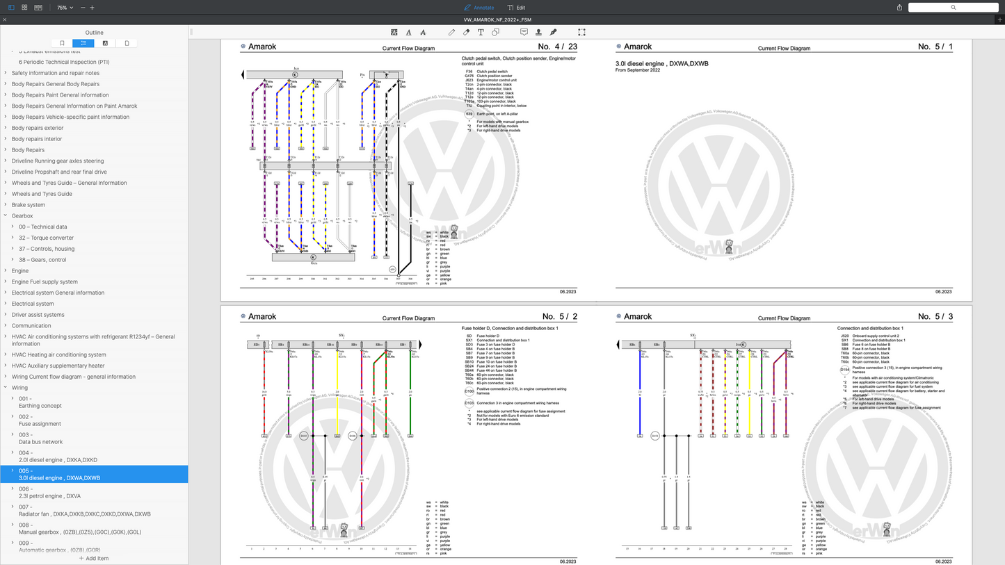 VW AMAROK T1 (2022+) SERVICE WORKSHOP MANUAL
