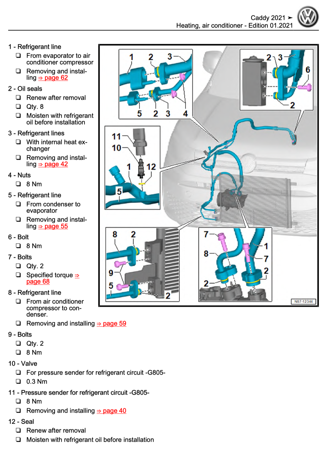 VW CADDY 5 SB (2021+) SERVICE WORKSHOP MANUAL
