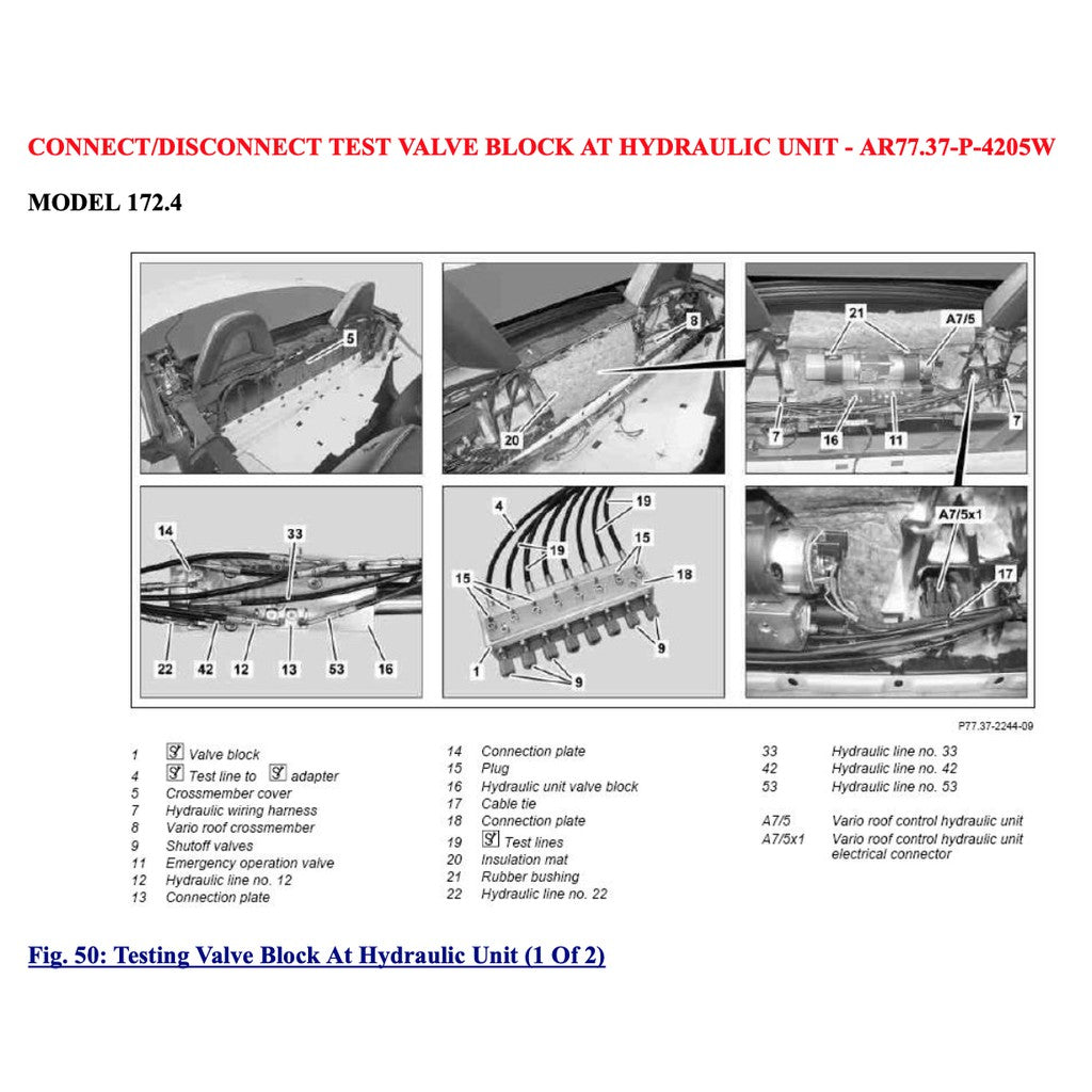 MERCEDES-BENZ SLK R172 (2011-2020) VARIO ROOF SERVICE REPAIR MANUAL