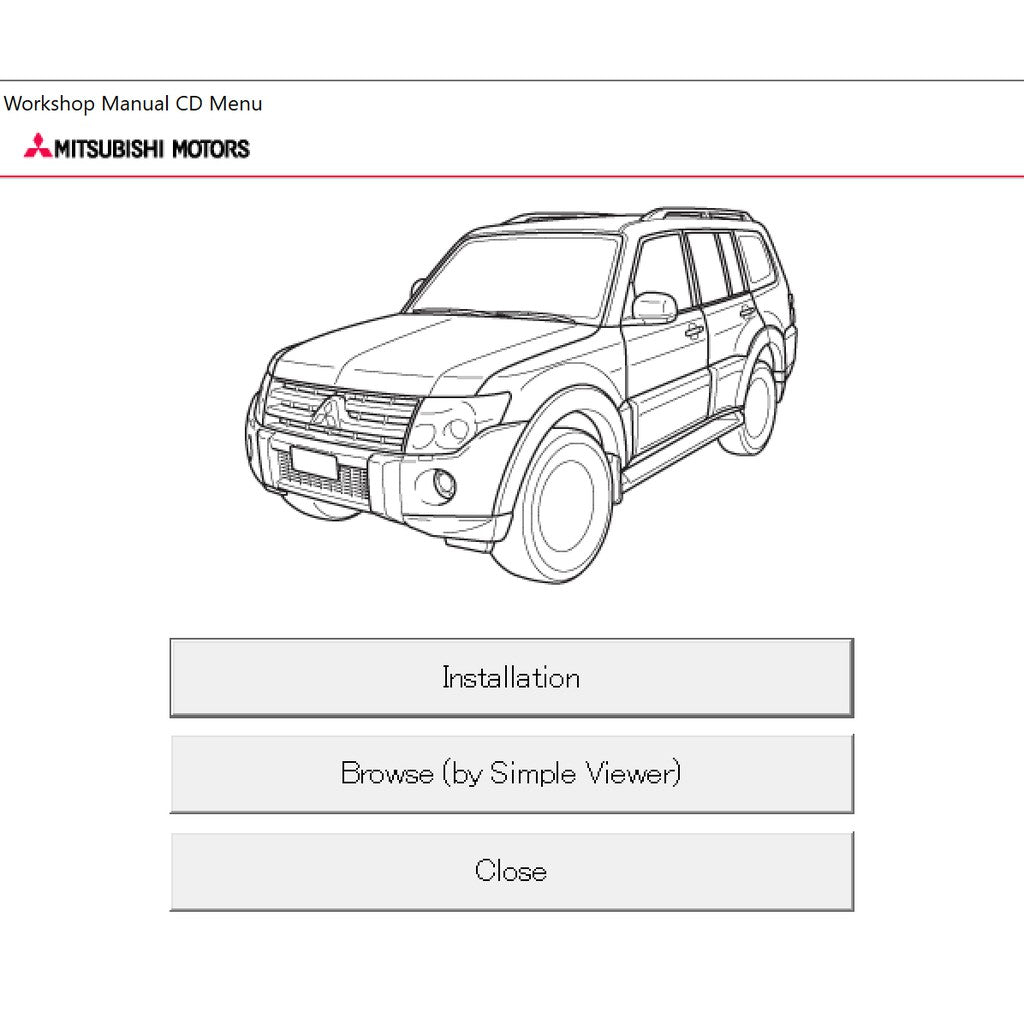MITSUBISHI PAJERO IV V80/V90 (2006-2021) ONLINE SERVICE WORKSHOP MANUAL