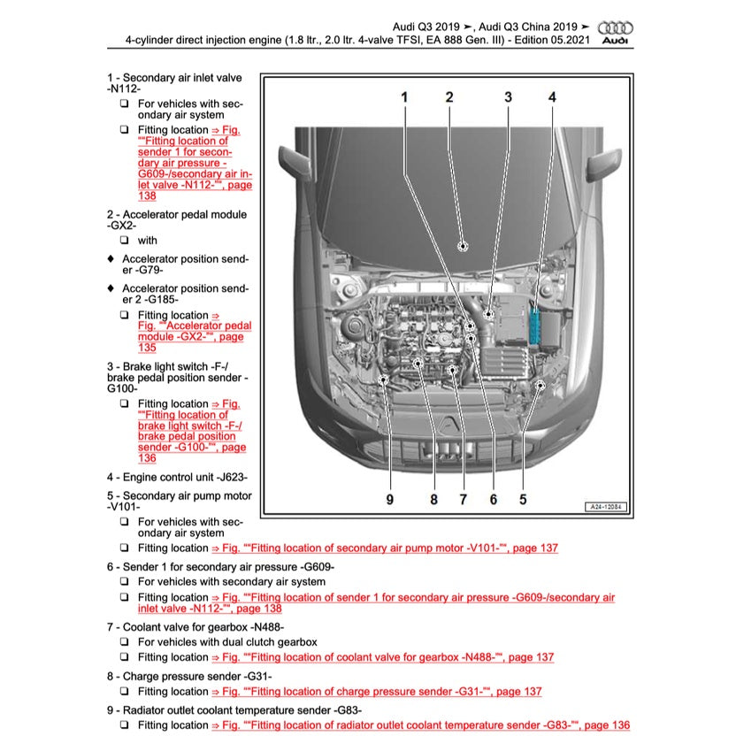 AUDI Q3 F3 (2018+) SERVICE WORKSHOP MANUAL