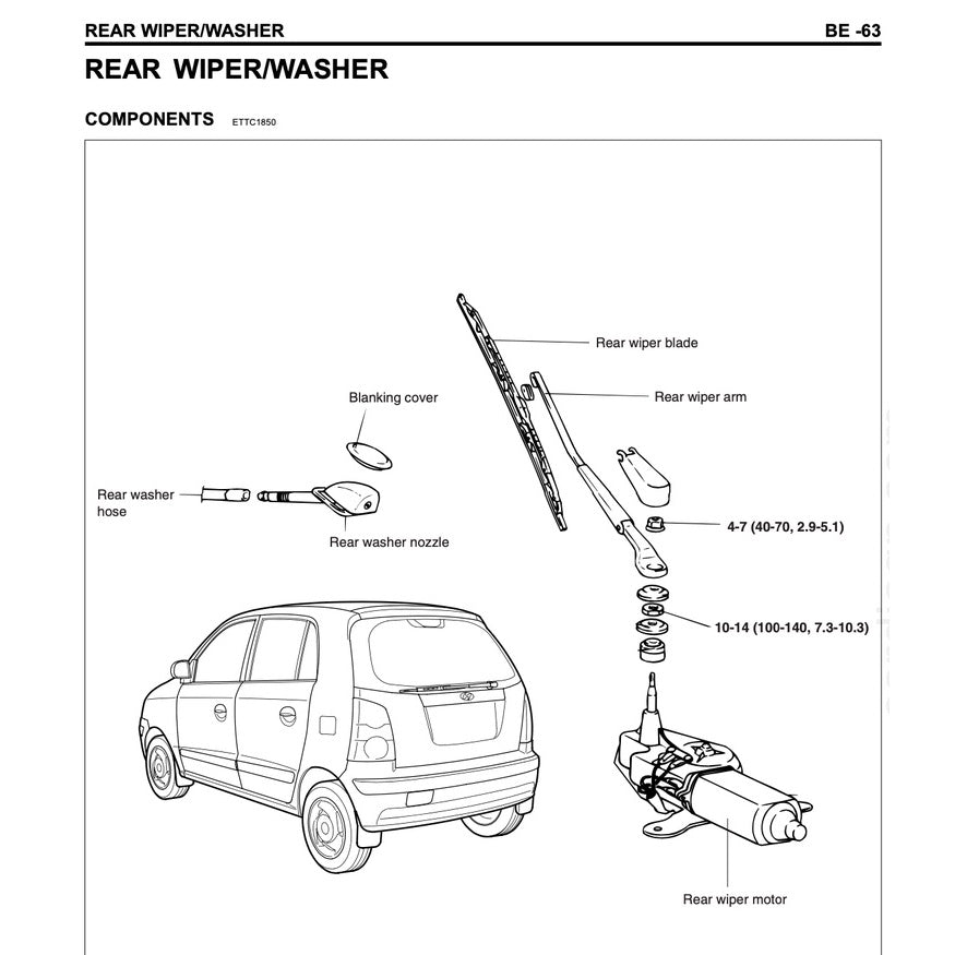 INOKOM / HYUNDAI ATOS PRIME (2003-2014) SERVICE WORKSHOP MANUAL