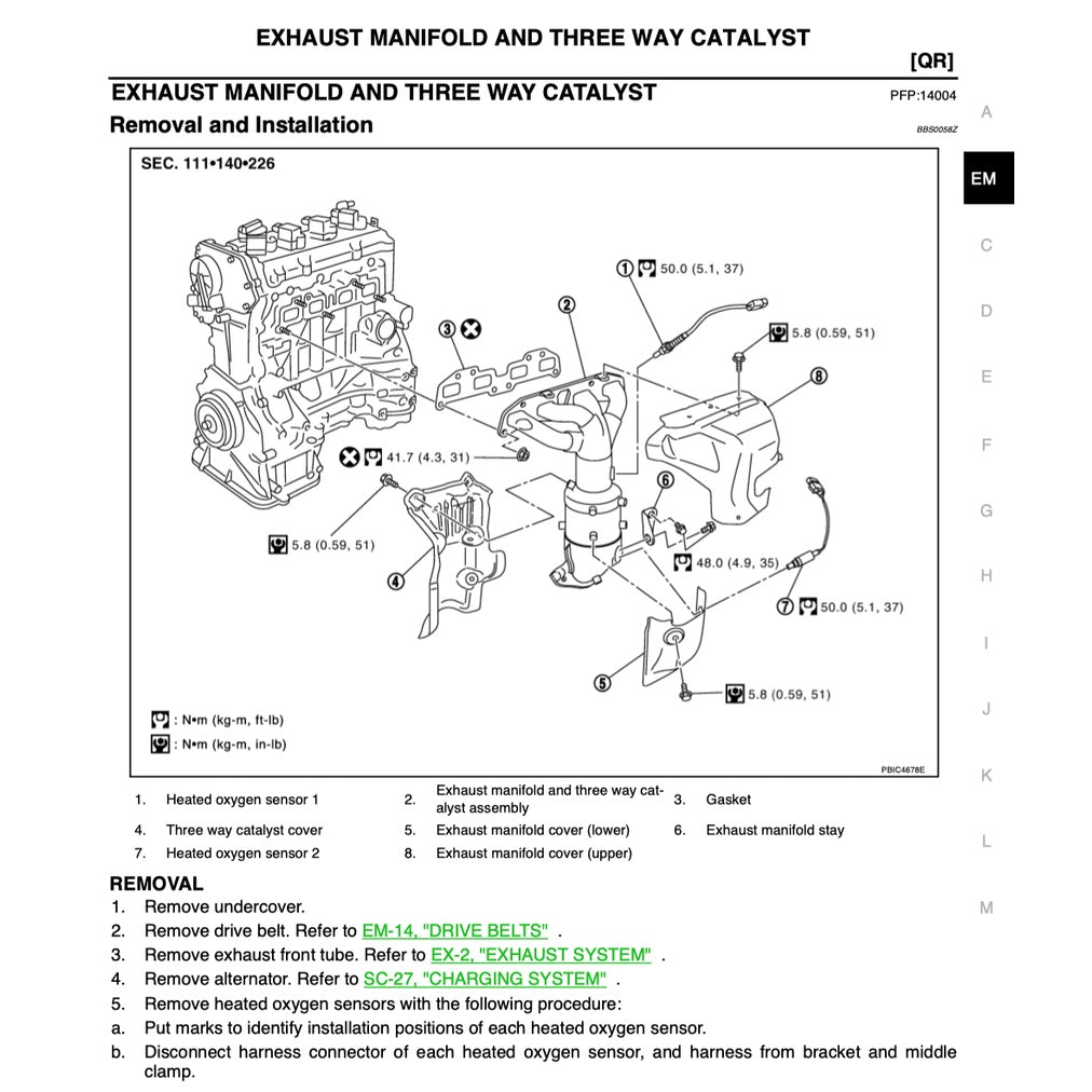 NISSAN TEANA CEFIRO (2003-2008) SERVICE WORKSHOP MANUAL